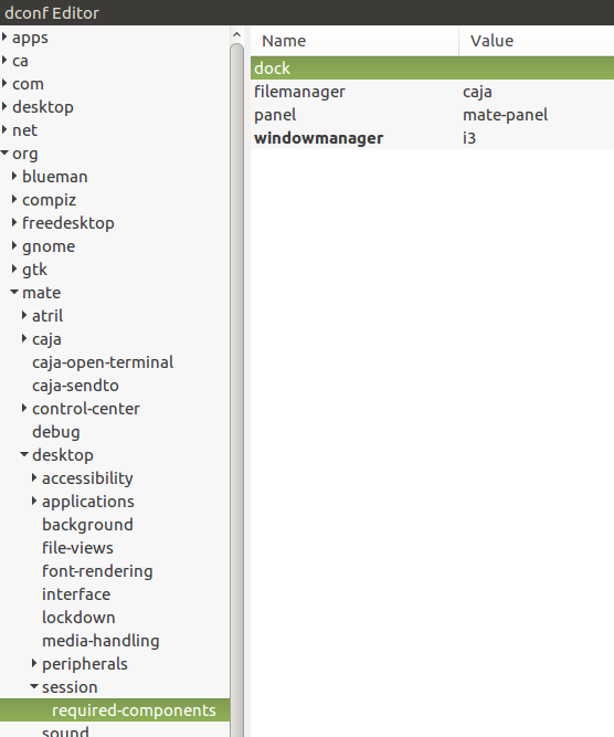 setting i3 in dconf-editor