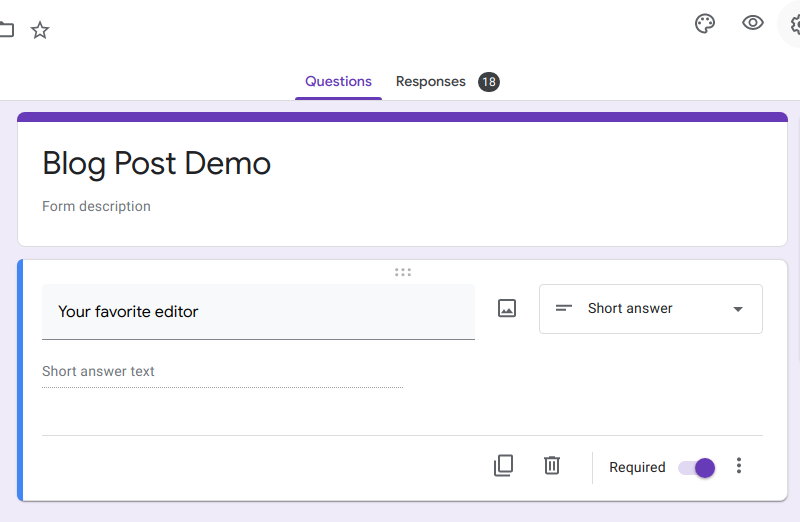 Google Drive Form Editor