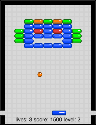 screenshot of breakout