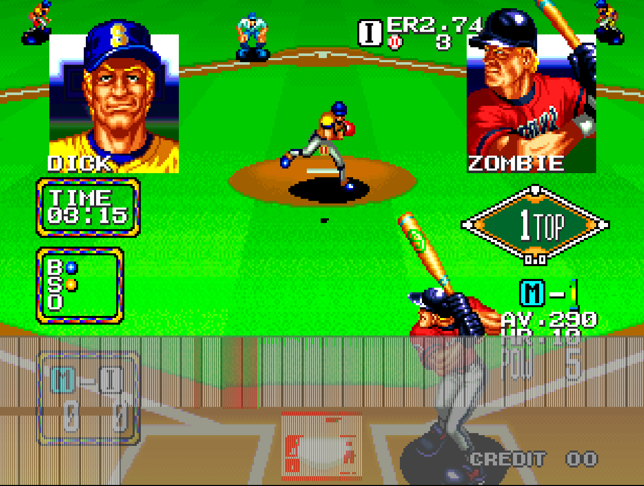 the spriteLengthAndFixLayer Lua script running on Baseball Stars 2